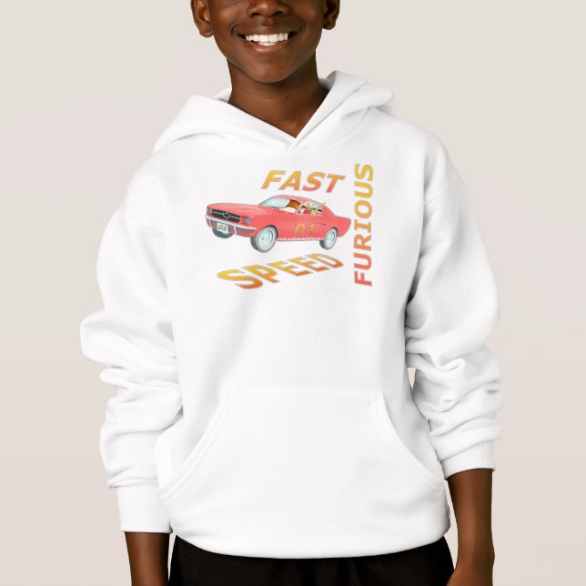 Schnelle und schnelle Wut 01 Hoodie (Vorderseite)