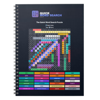 Schnelle Wortsuche — Nachmodus Notizbuch Notizblock
