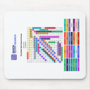 Schnelle Wortsuche — Tagesmodus-Mauspad Mousepad