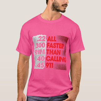 Schneller als 1911 2. Änderung der Rüstungsrechte T-Shirt