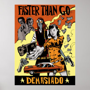 Schneller als gehen Druck/Plakat Poster