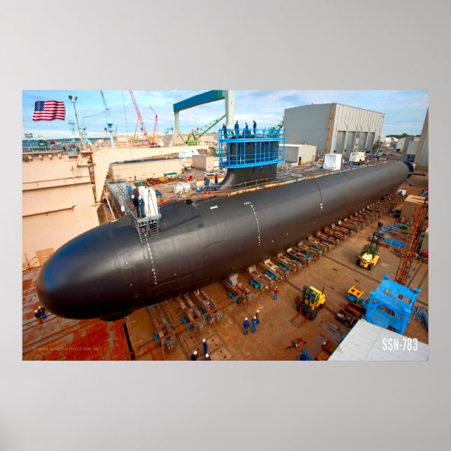 SCHNELLER ANGRIFF SUBMARINE - SSN-783 POSTER (Vorne)