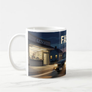 Schneller Auto-Twilight-City-Escape-Reise-Tasse Kaffeetasse