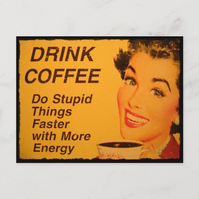 Schneller Dinge tun Postkarte (Vorderseite)