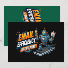 Schneller E-Mail-Produktivitätsroboter Feiertagskarte