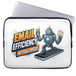 Schneller E-Mail-Produktivitätsroboter Laptopschutzhülle