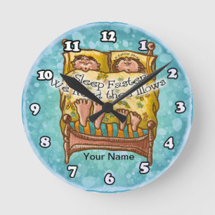 Schneller einschlafen runde wanduhr