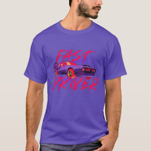 SCHNELLER FAHRER - lila T-Shirt