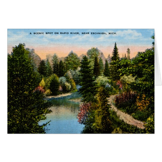 Schneller Fluss Escanaba, Michigan (Vorderseite (Horizontal))