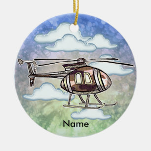 Schneller Hubschrauber Keramik Ornament