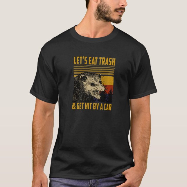 Schneller Live-Esser-Papierkorb mit dem Auto - Son T-Shirt (Vorderseite)