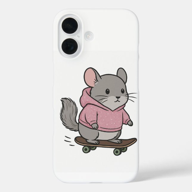 Schneller Skate, schneller Snack iPhone 16 Hülle (Rückseite)