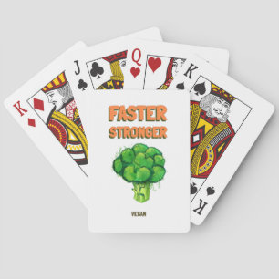 Schneller Stärker Vegan Spielkarten