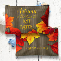 Schneller stricken Herbst Spruch Reißverschluss Zu