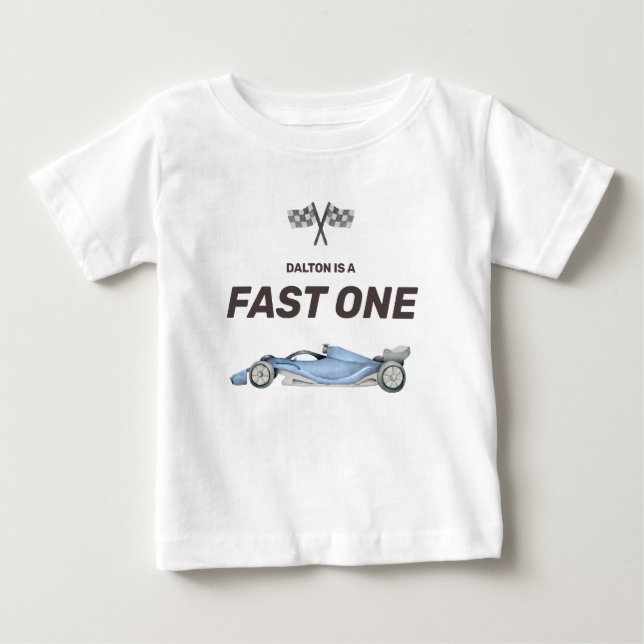 Schneller T - Shirt eines Rennwagens erster Geburt (Vorderseite)