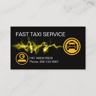 Schneller Taxi-Service fahren Visitenkarte