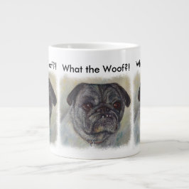 SCHNELLER UND NIEDLICHER MOPS Jumbo-Tasse
