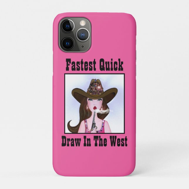 Schneller Zeichn im Westen! Case-Mate iPhone Hülle (Rückseite)