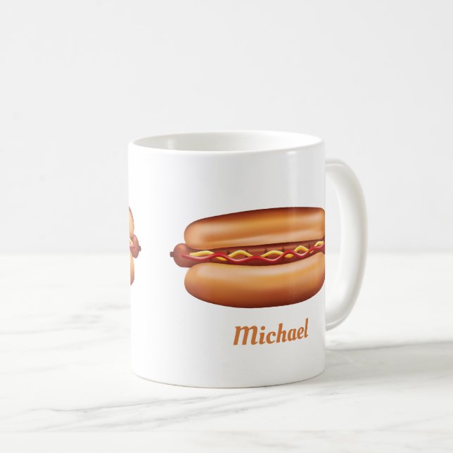 Schnellere Darstellung von Hot Dog mit Individuell Kaffeetasse (VorderseiteRechts)