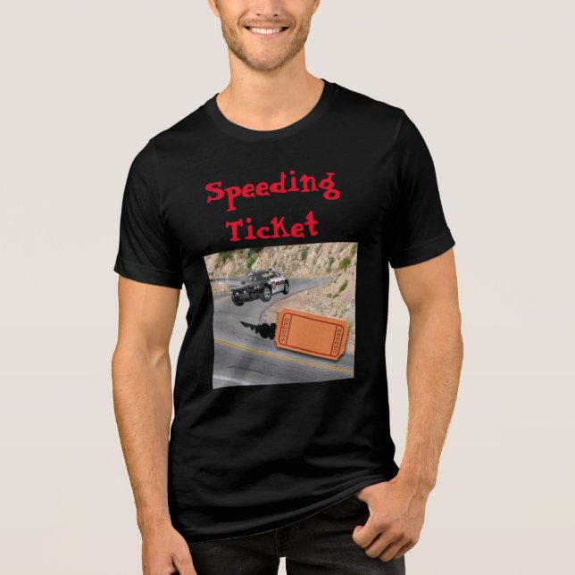 Schnellere Polizeiwagen bekommen das Ticket Tri-Blend Shirt (Vorderseite)
