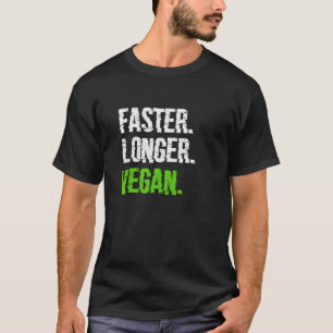 Schnellerer Veganer Vegetarier-Veganismus erschütt T-Shirt