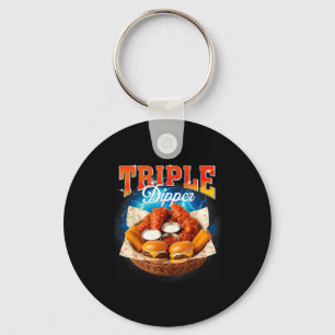 Schnelles Essen Hamburger Chicken Nugget Foodie Tr Schlüsselanhänger