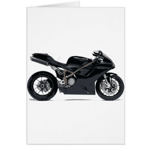 Schnelles schwarzes Motorrad