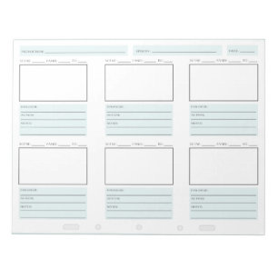 "Schnelles Storyboarding" Notizblock