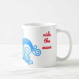 Schnelles Surfen im Wasser Kaffeetasse