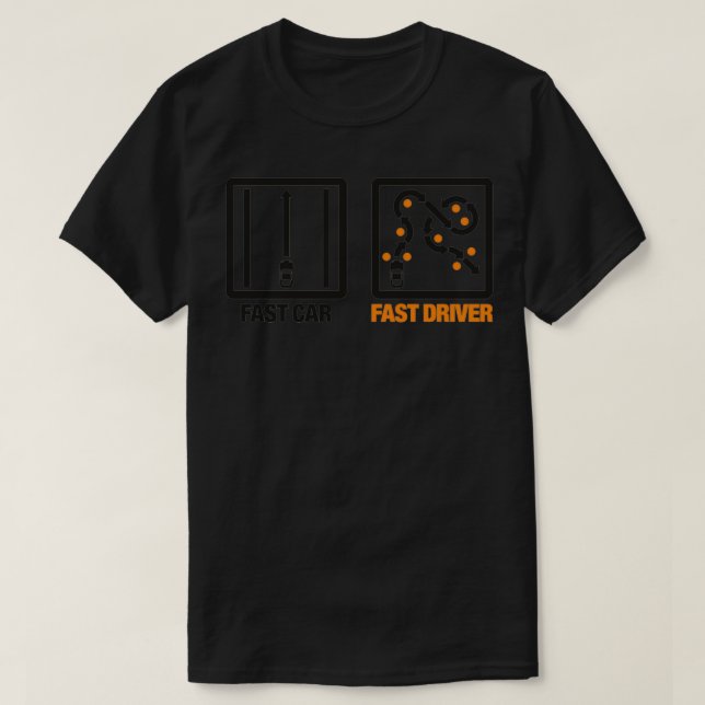 Schnellfahrer für schnelle Fahrzeuge T-Shirt (Design vorne)