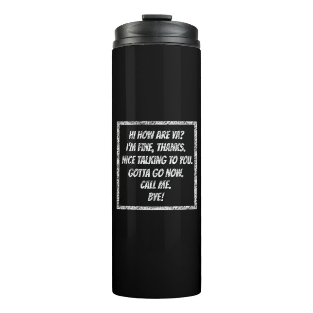 Schnellgrüße Thermosbecher (Vorderseite)