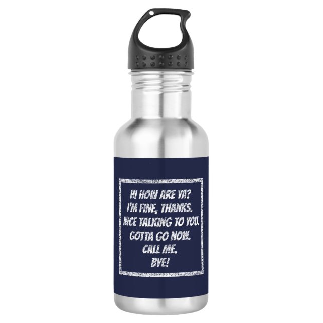 Schnellgrüße Trinkflasche (Vorderseite)