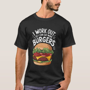 Schnellimbiss-Cheeseburger-Design für Hamburger Bu T-Shirt