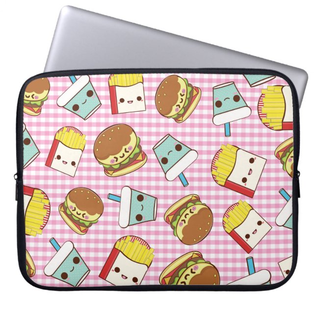 Schnellimbiß Minis Laptopschutzhülle (Vorderseite)