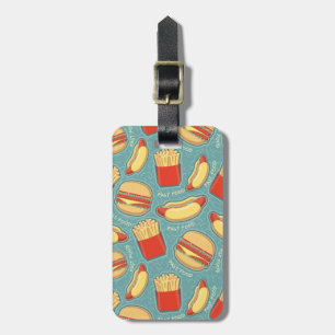 Schnellimbiss-Muster 3 Gepäckanhänger