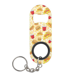 Schnellimbiß Schlüsselanhänger Flaschenöffner
