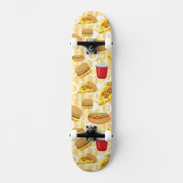Schnellimbiß Skateboard (Vorderseite)