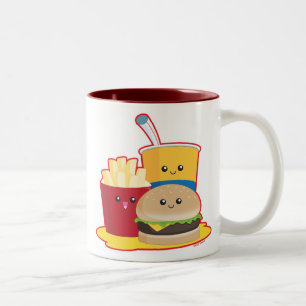 Schnellimbiß Zweifarbige Tasse
