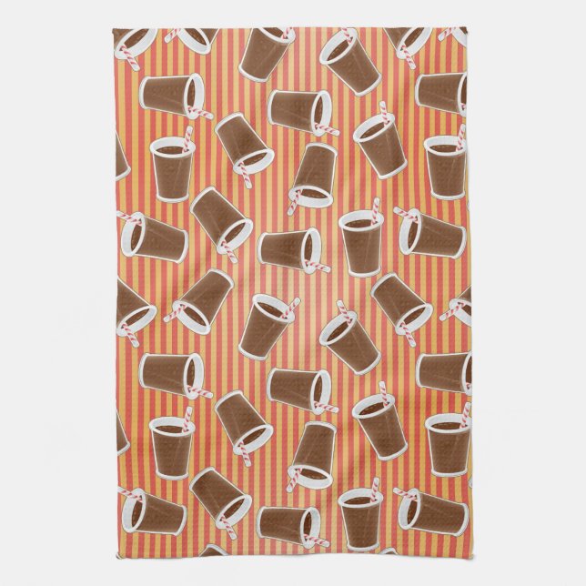 Schnellimbißmuster Handtuch (Vertikal)