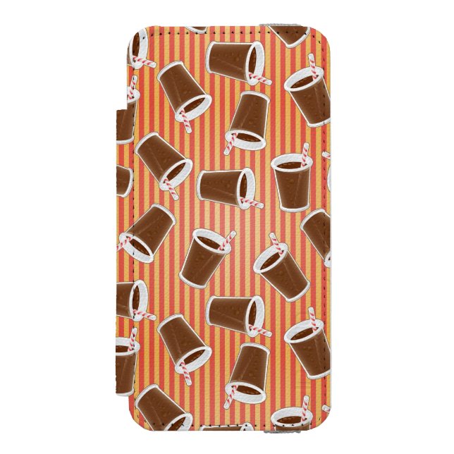 Schnellimbißmuster Incipio iPhone Geldbeutel-Hülle (Folio Vorderseite)