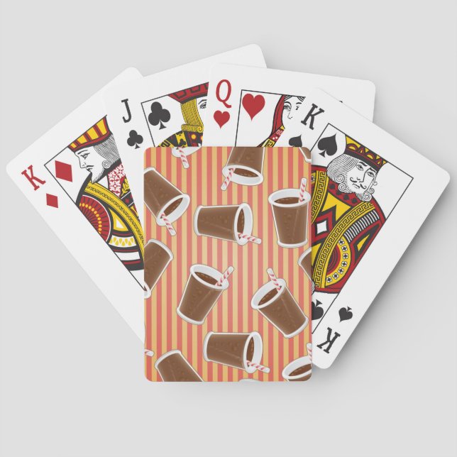 Schnellimbißmuster Spielkarten (Rückseite)