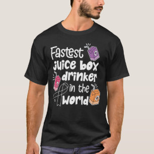Schnellste Saftbox Drinker Welt Typ 1 Diabetes T-Shirt