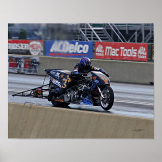 "Schnellstes Top Fuel Drag Bike auf dem Planeten" Poster