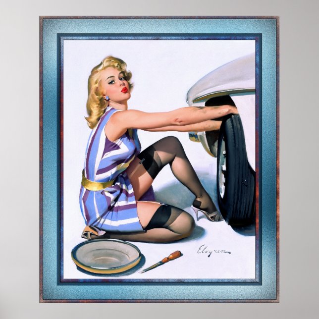 Schnellwechsel von Gil Elvgren Poster (Vorne)