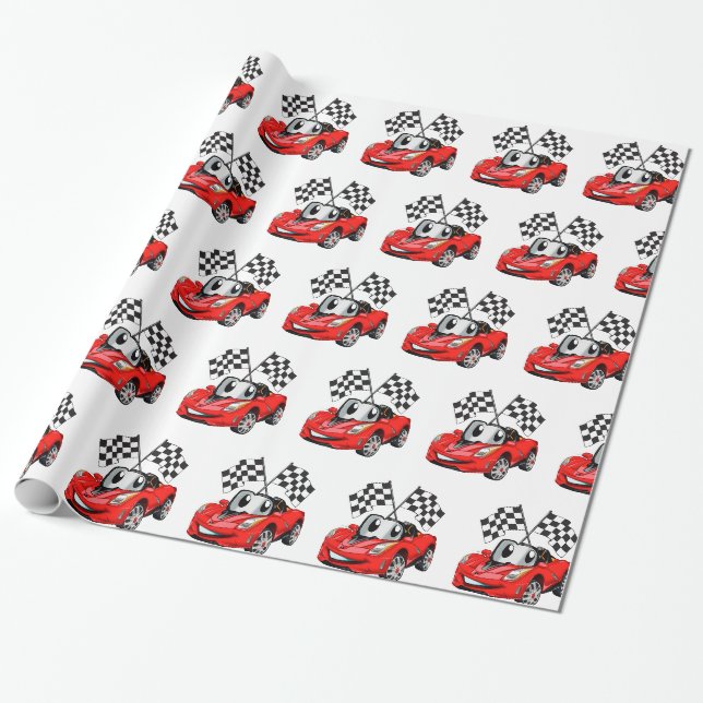 Schnellwettlauf auf dem Cartoon - Rückfärbung wähl Geschenkpapier (Ungerollt)