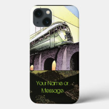 Schnellzug auf der Brücke (Personalisiert)