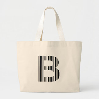 SCHNITT B BAR CODE Erste erste Barcode-Muster Jumbo Stoffbeutel