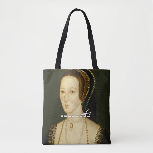 Schnitt hier - Anne Boleyn Tasche (Vorderseite)