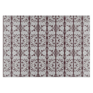 Schnittmusterdesign in Cranberry-Maroon-Tönen Schneidebrett