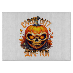 Schnitze ein bisschen Spaß heraus Schneidebrett